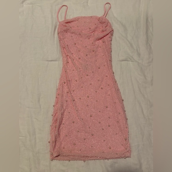 Windsor Pink Beaded Dress - Picture 1 of 5